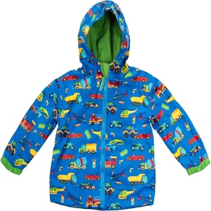 image:imageStephen Joseph Boy Raincoat Waterproof Jacket Cotton Lined Hooded Outerwear for School Travel Sizes 2T78Transportation