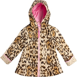 image:imageStephen Joseph Girls Raincoat Waterproof Jacket Cotton Lined Hooded Outerwear for School Travel Sizes 2T78Leopard