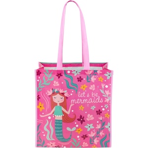 image:imageStephen Joseph Large Recycled Gift Bag with Handles Kids Reusable Birthday Party Gift Bag Shopping BagMermaid