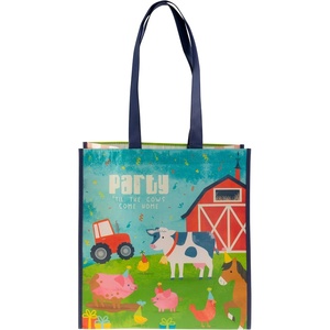 image:imageStephen Joseph Large Recycled Reusable Birthday Gift Bag With Handles Shopping Bag Farm