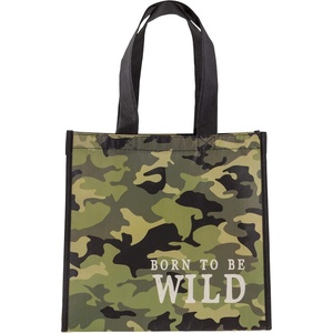 image:imageStephen Joseph Medium Recycled Gift Bag with Handles Kids Reusable Birthday Party Gift Bag Shopping BagCAMO