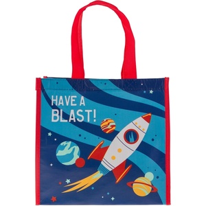 image:imageStephen Joseph Medium Recycled Gift Bag with Handles Kids Reusable Birthday Party Gift Bag Shopping BagSPACE