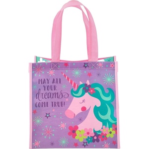 image:imageStephen Joseph Medium Recycled Gift Bag with Handles Kids Reusable Birthday Party Gift Bag Shopping BagUNICORN